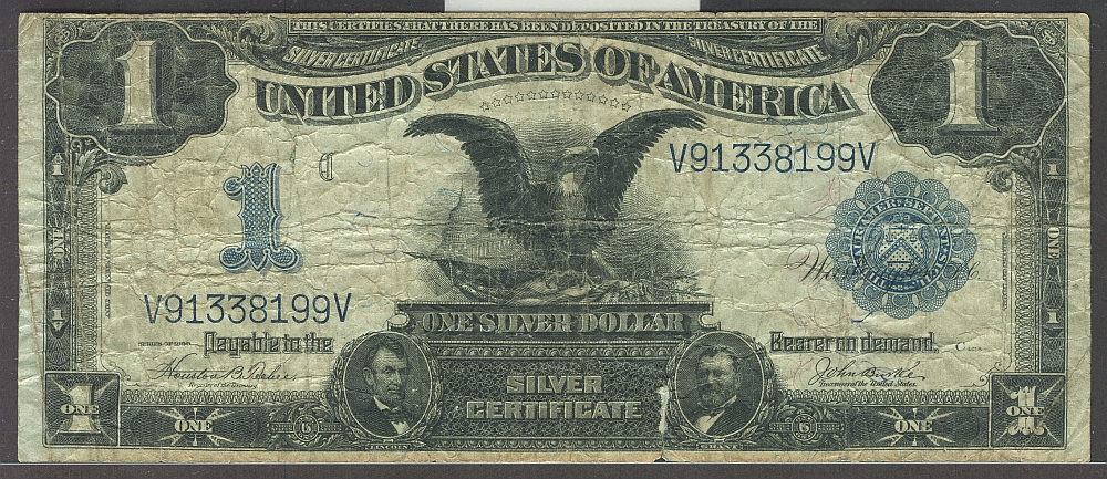 Fr.233, 1899 $1 Silver Certificate, Teehee-Burke, V91338199V, F,n